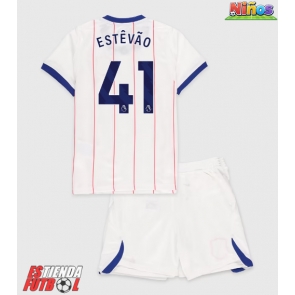 Chelsea Estevao Willian #41 Tercera Equipación Niños 2026-27 Manga Corta (+ Pantalones cortos)